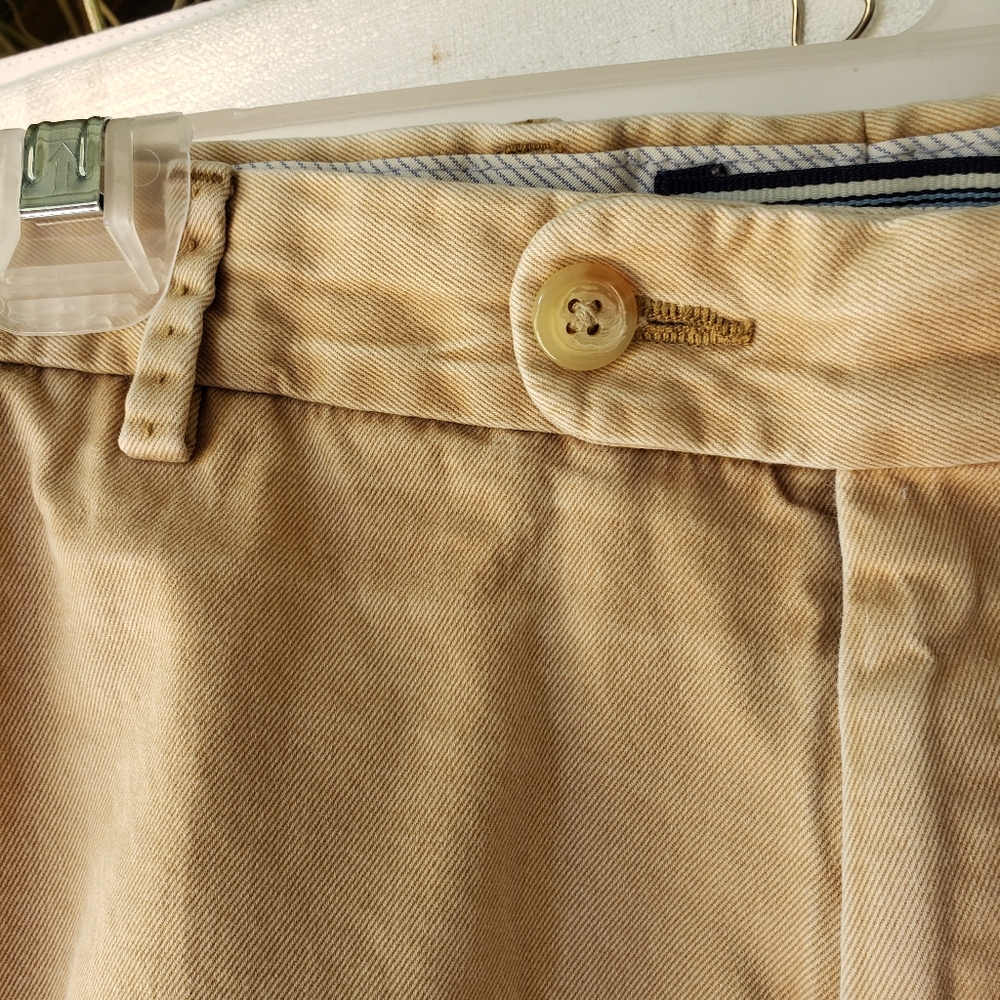 Peter Millar Shorts Mens Size 33 Tan Dad Chino Pima Cotton - Picture 3 of 10